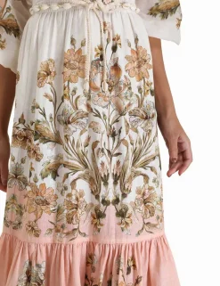 Chintz Tiered Midi Skirt
