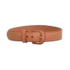 Contrast Leather Waist Belt
