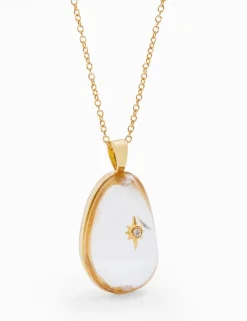 Crystal Pebble Necklace