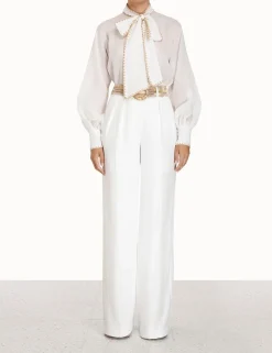 Devi Tie Neck Blouse