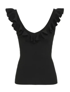 Devi V-Neck Frill Tank