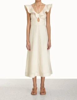 Halcyon Flutter Midi Dress