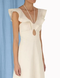 Halcyon Flutter Midi Dress