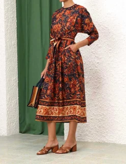 Junie Long Sleeve Midi Dress