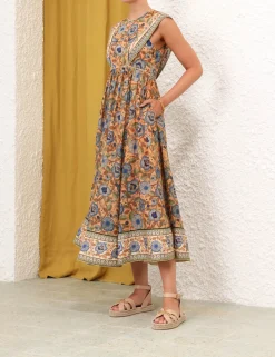 Junie Spliced Midi Dress