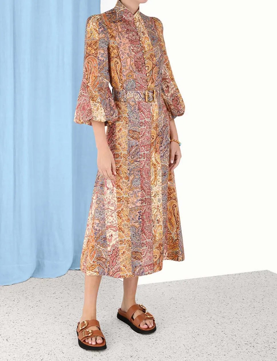 Luminosity A-Line Midi Skirt