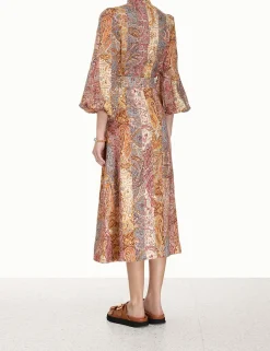 Luminosity A-Line Midi Skirt