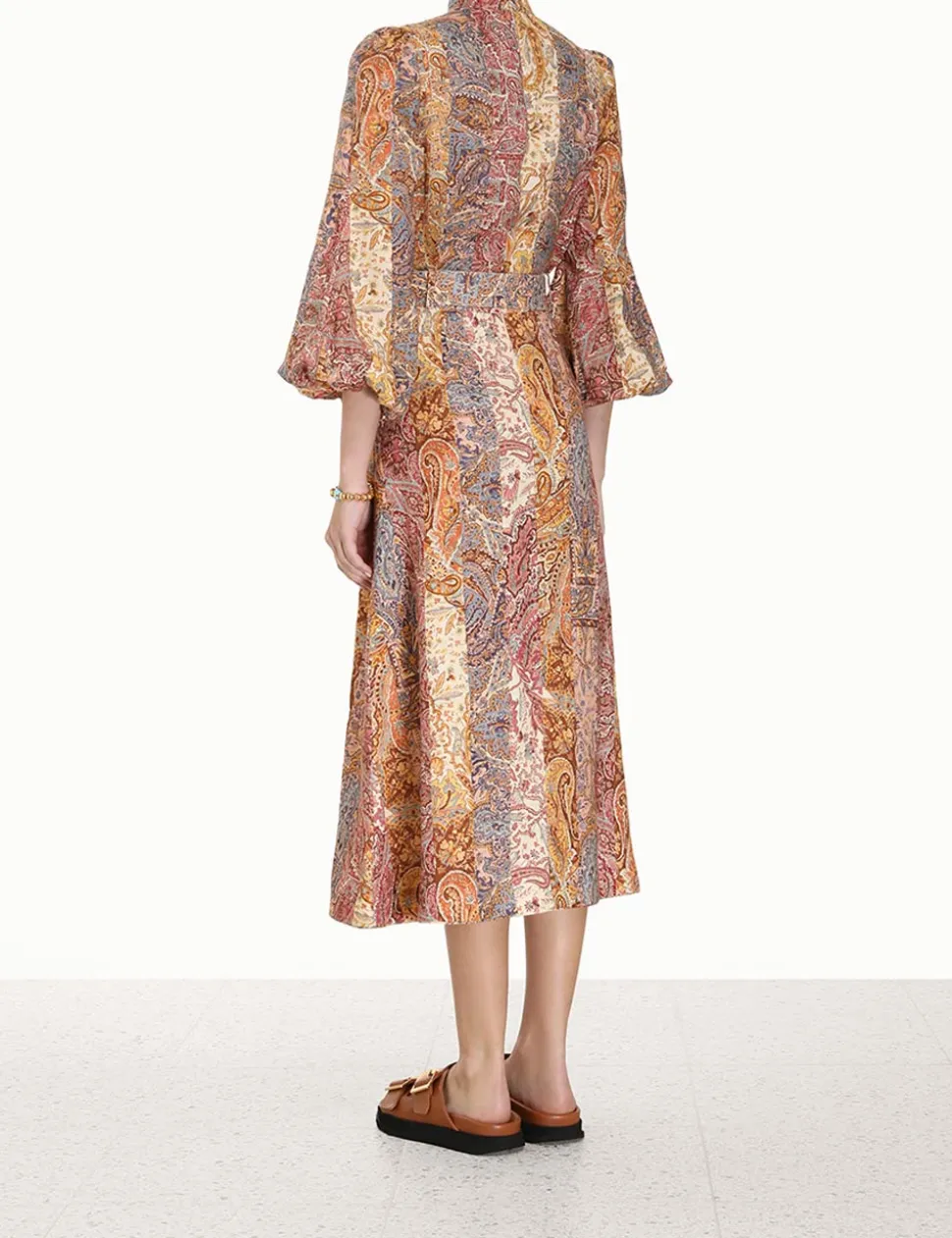 Luminosity A-Line Midi Skirt