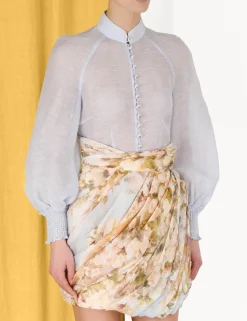 Luminosity Drape Mini Skirt