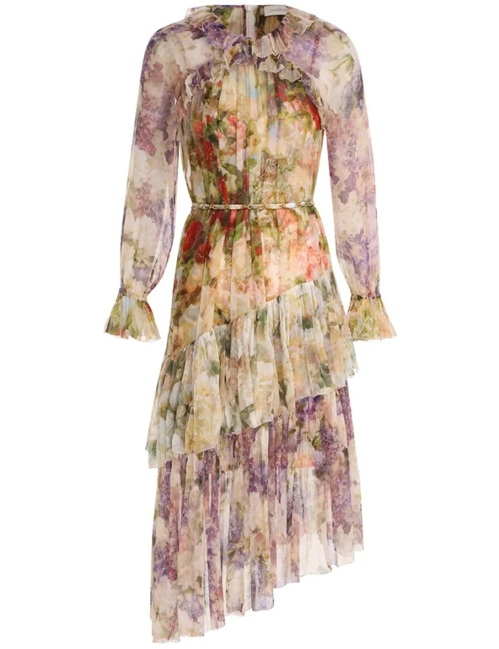 Luminosity Frill Midi Dress