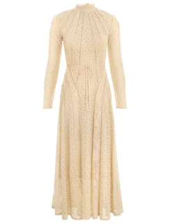 Luminosity Lace Panelled Midi