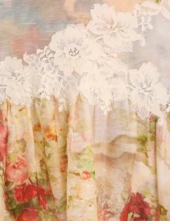 Luminosity Lace Spliced Skirt