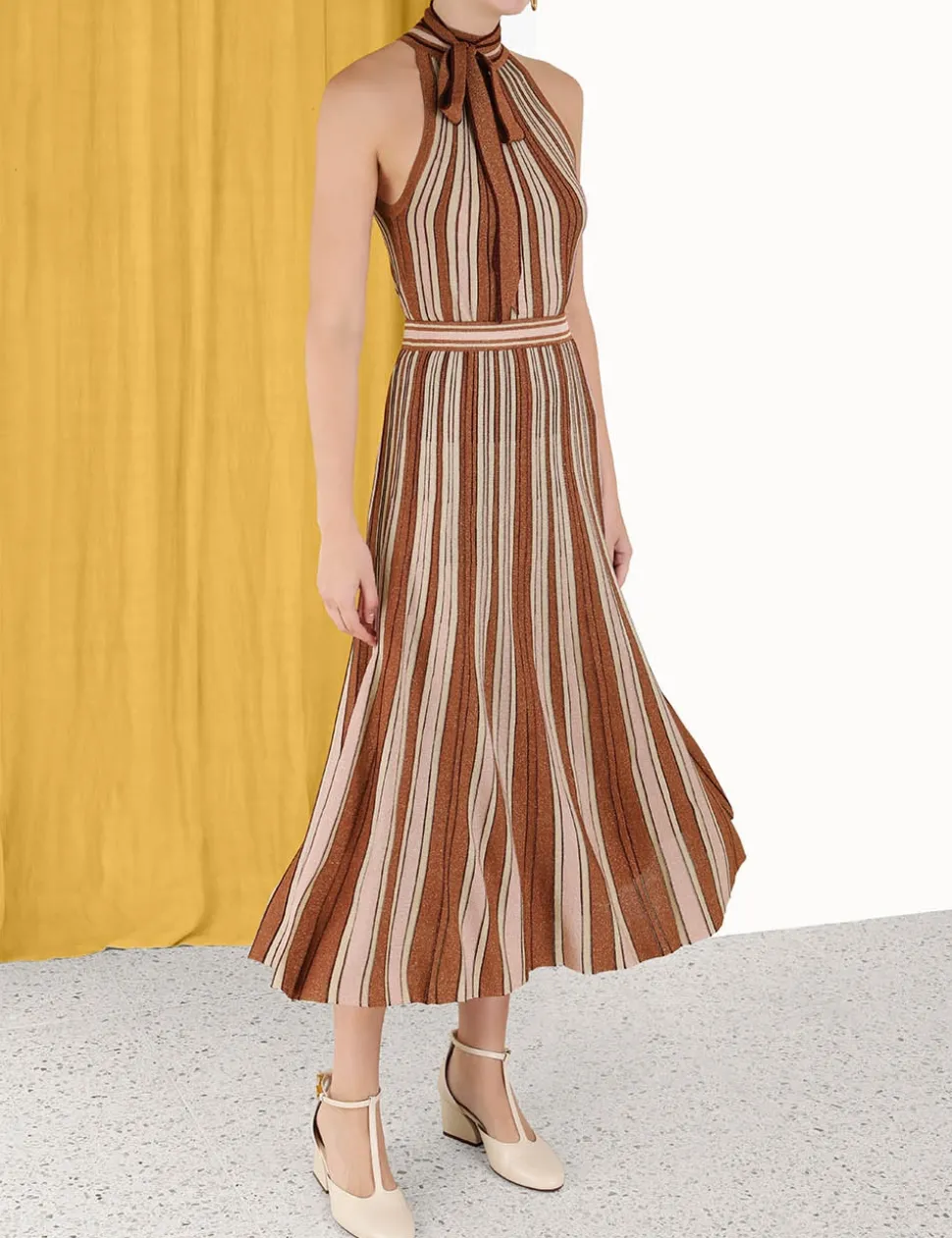 Luminosity Lurex Stripe Skirt
