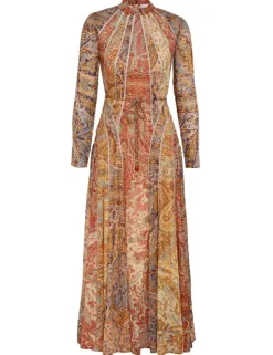 Luminosity Panelled Midi Dress