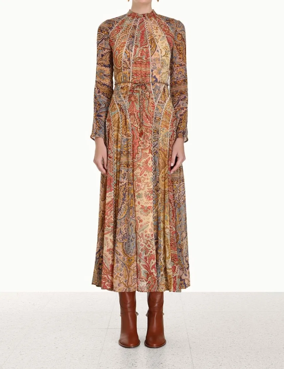 Luminosity Panelled Midi Dress