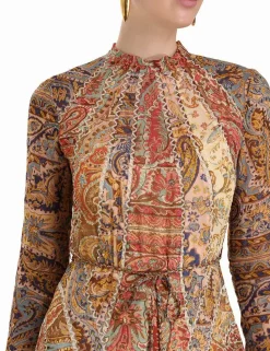 Luminosity Panelled Midi Dress