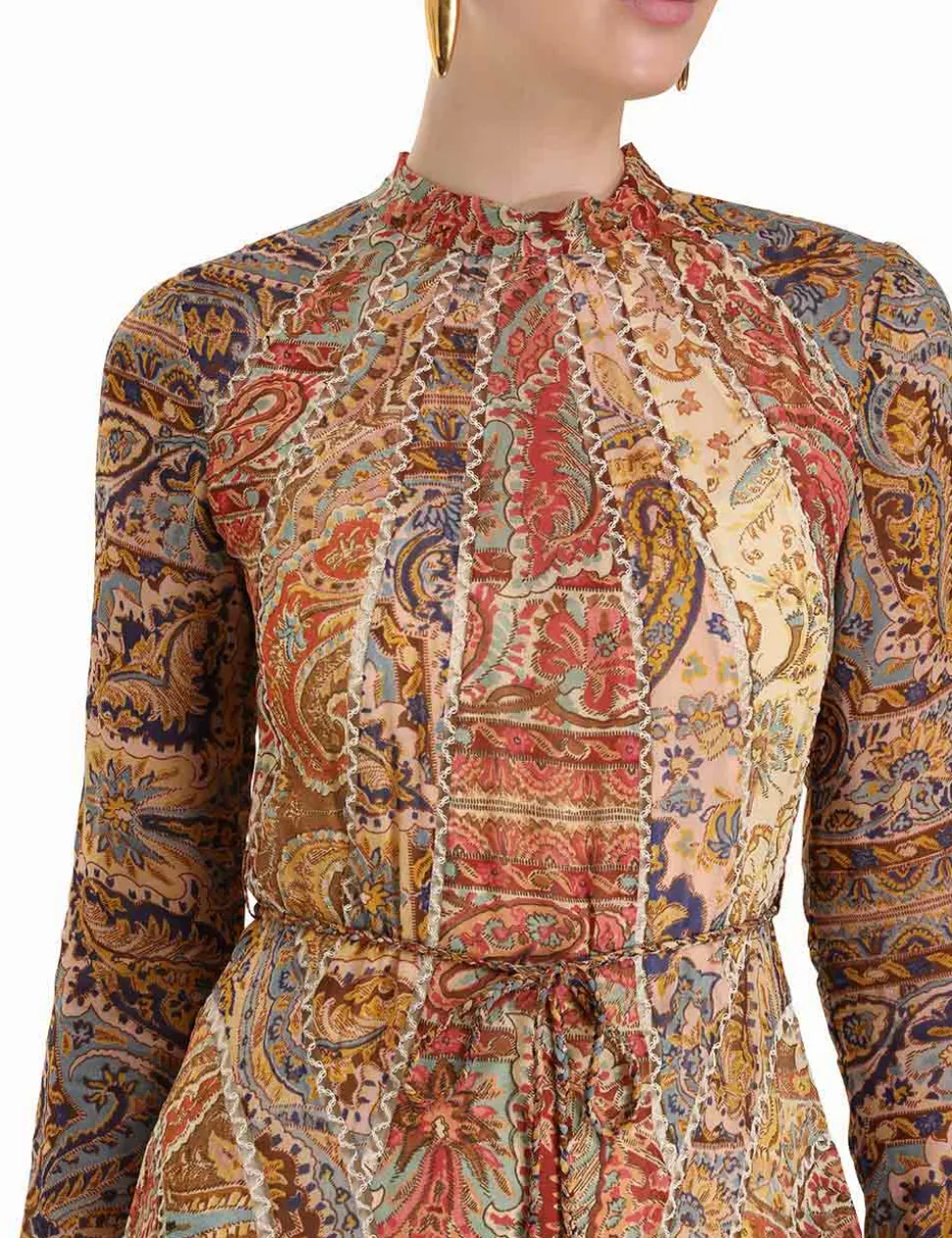 Luminosity Panelled Midi Dress