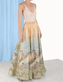 Luminosity Ruched Maxi Skirt