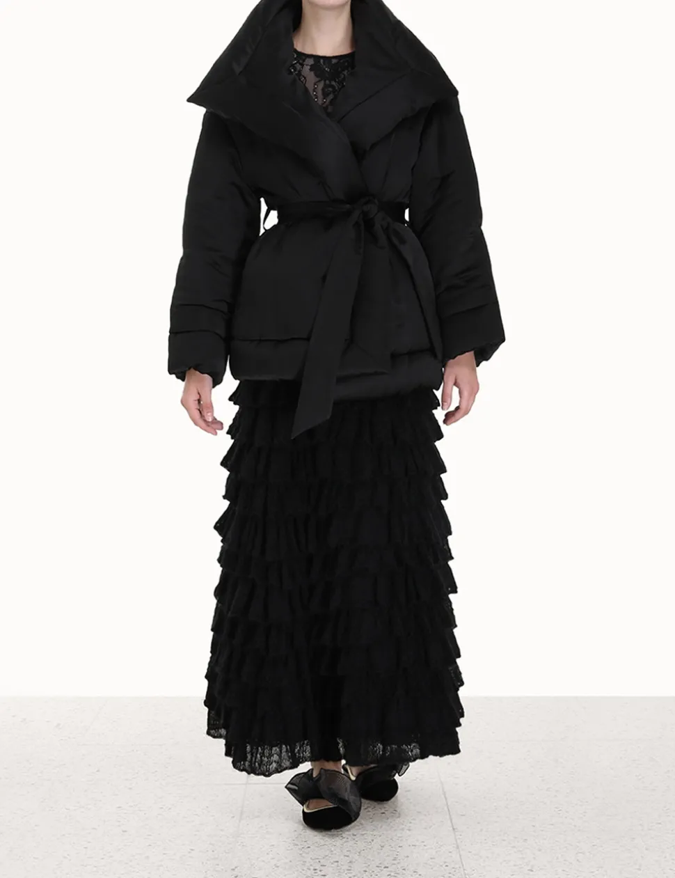 Luminosity Satin Wadded Jacket