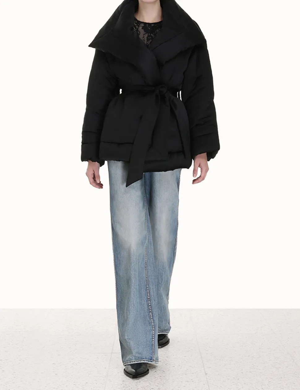 Luminosity Satin Wadded Jacket