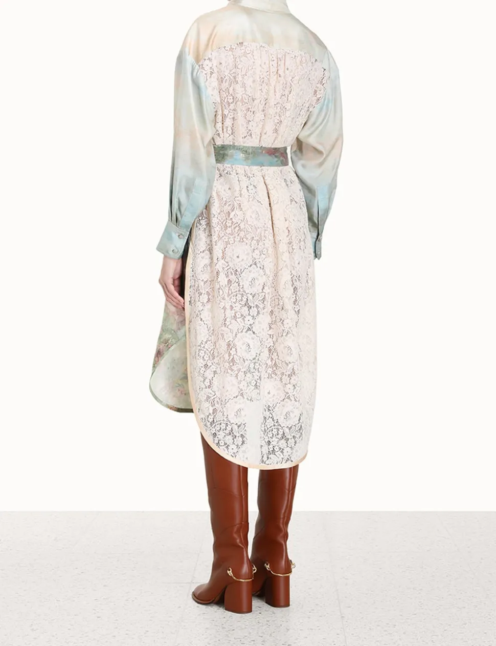 Luminosity Twill Lace Dress