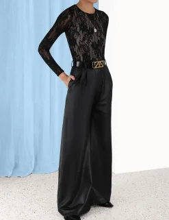 Luminosity Wide Leather Pant