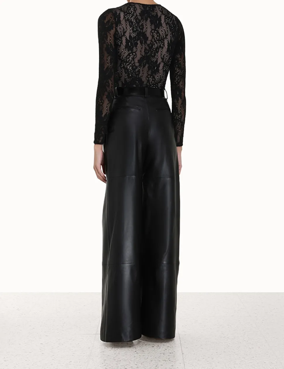 Luminosity Wide Leather Pant