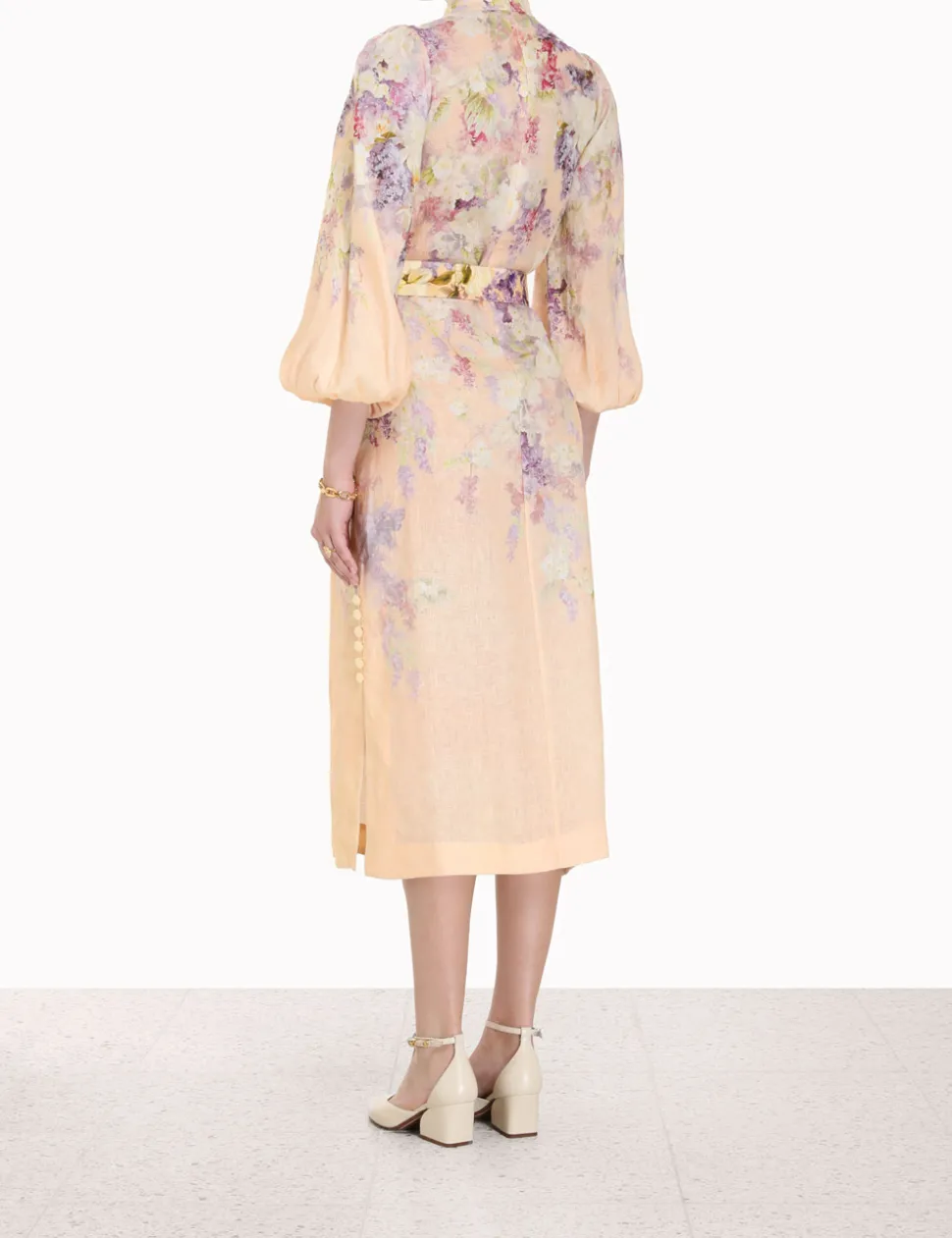 Lyrical Buttoned Midi Dress