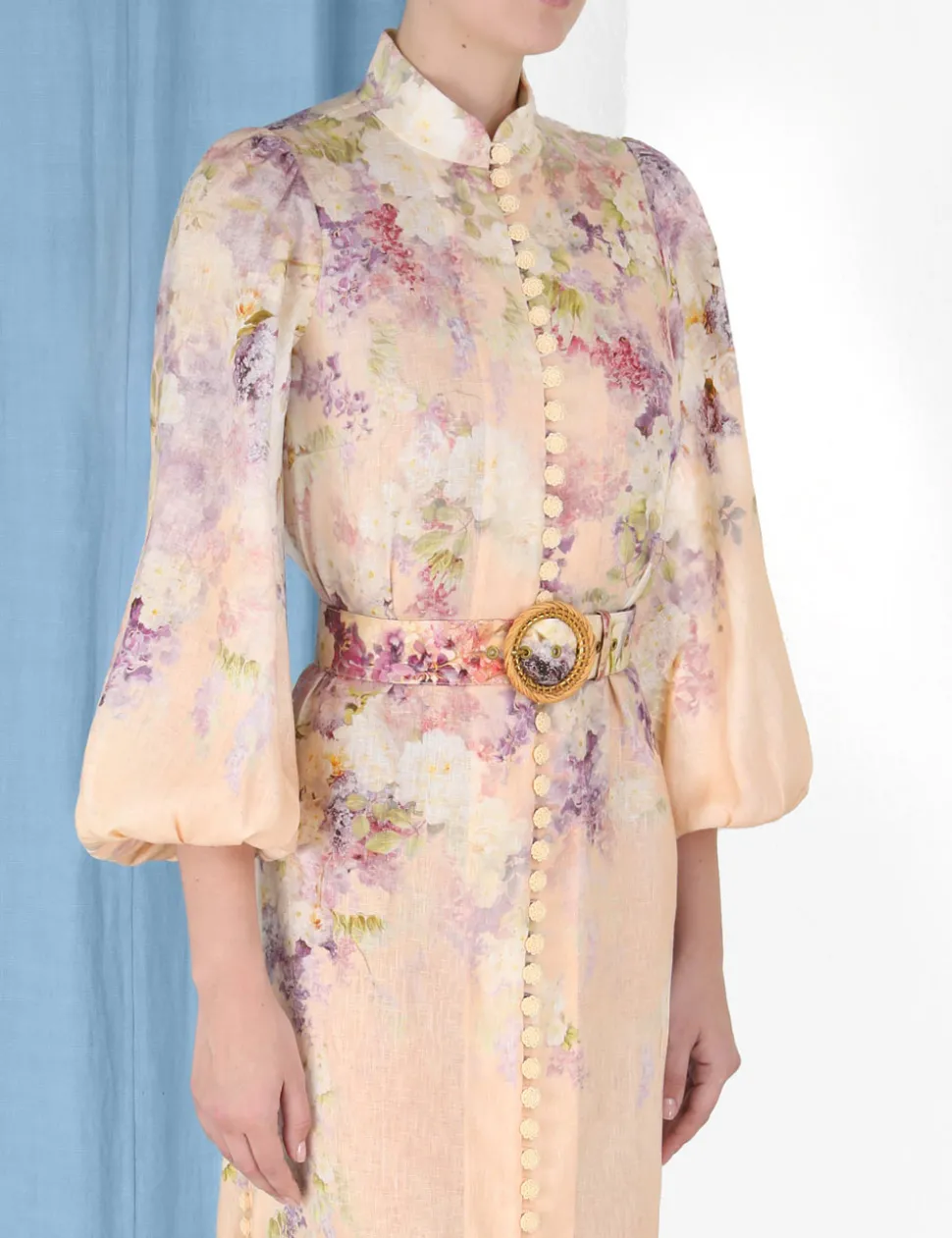 Lyrical Buttoned Midi Dress