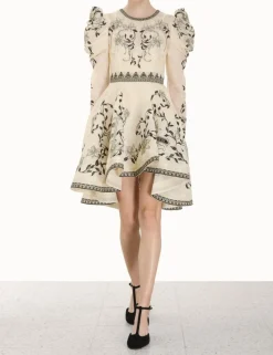 Lyrical Embroidery Mini Dress