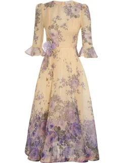 Lyrical Flare Sleeve Midi