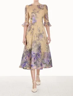 Lyrical Flare Sleeve Midi