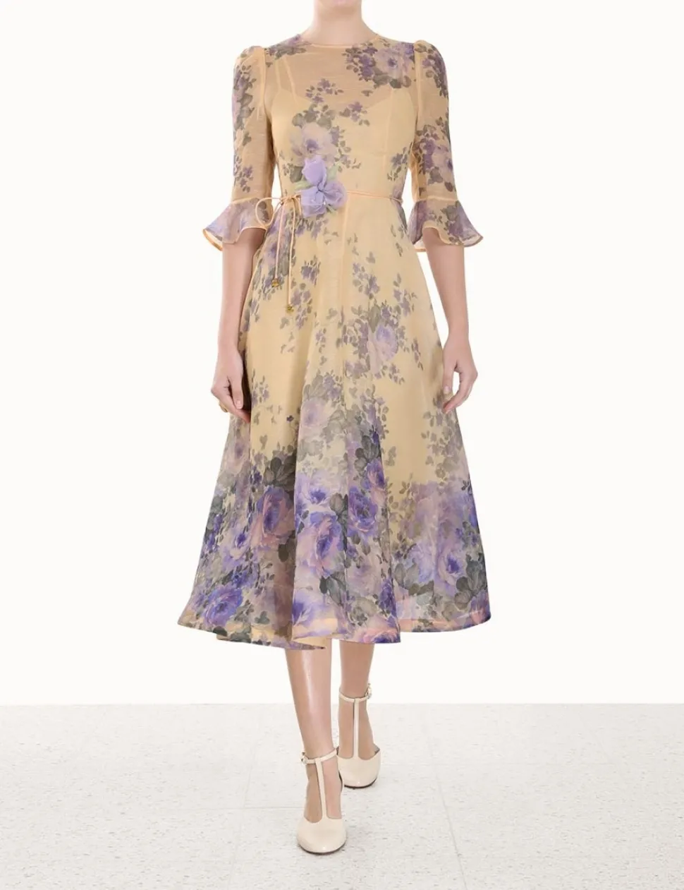 Lyrical Flare Sleeve Midi