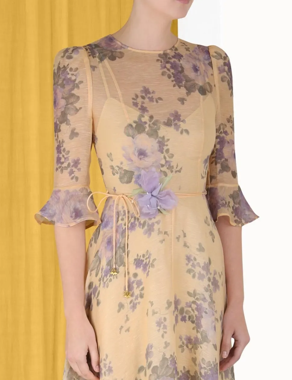 Lyrical Flare Sleeve Midi