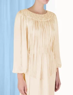 Lyrical Fringe Midi Dress