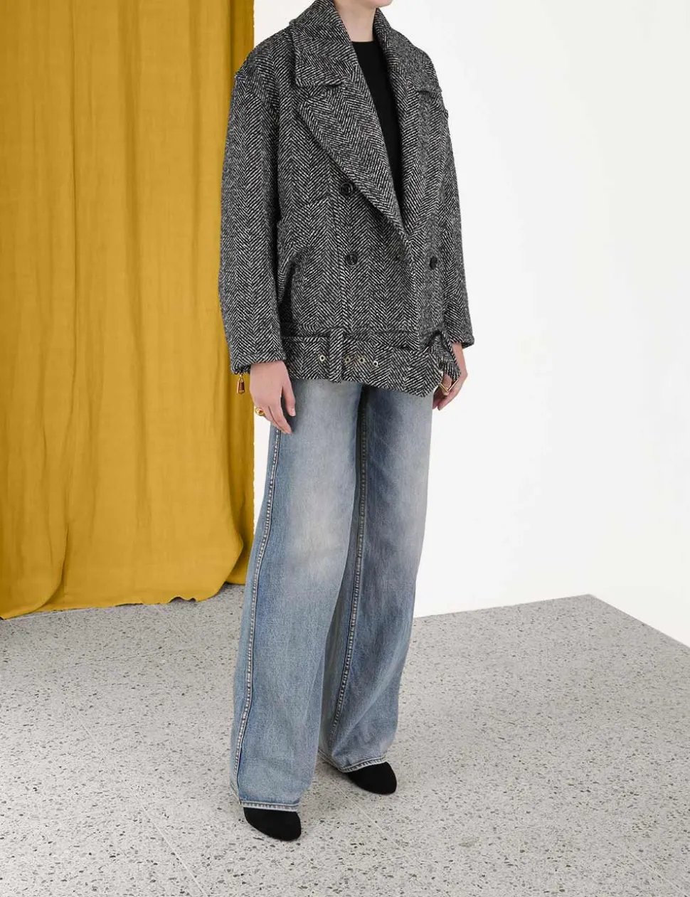 Lyrical Oversized Biker Jacket