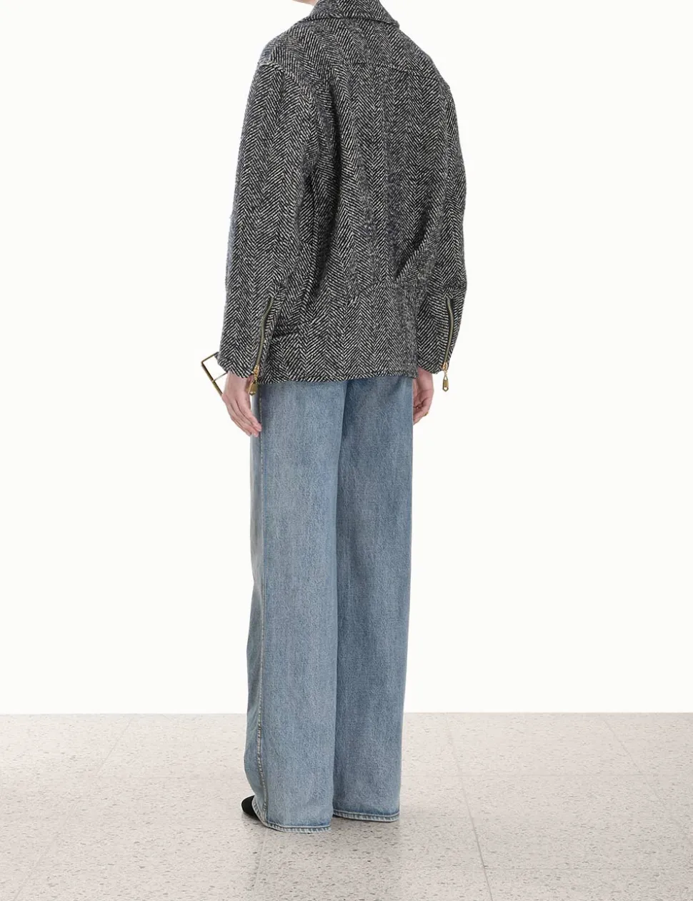 Lyrical Oversized Biker Jacket