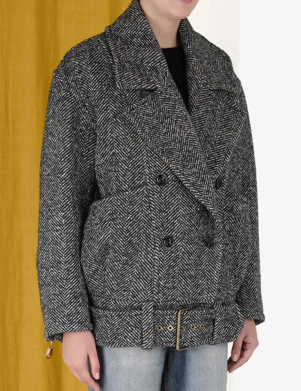 Lyrical Oversized Biker Jacket