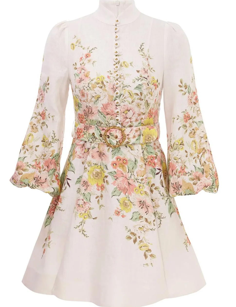 Matchmaker Buttoned Mini Dress