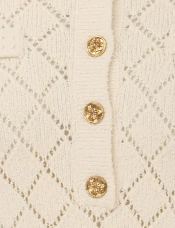 Matchmaker Pointelle Polo Top