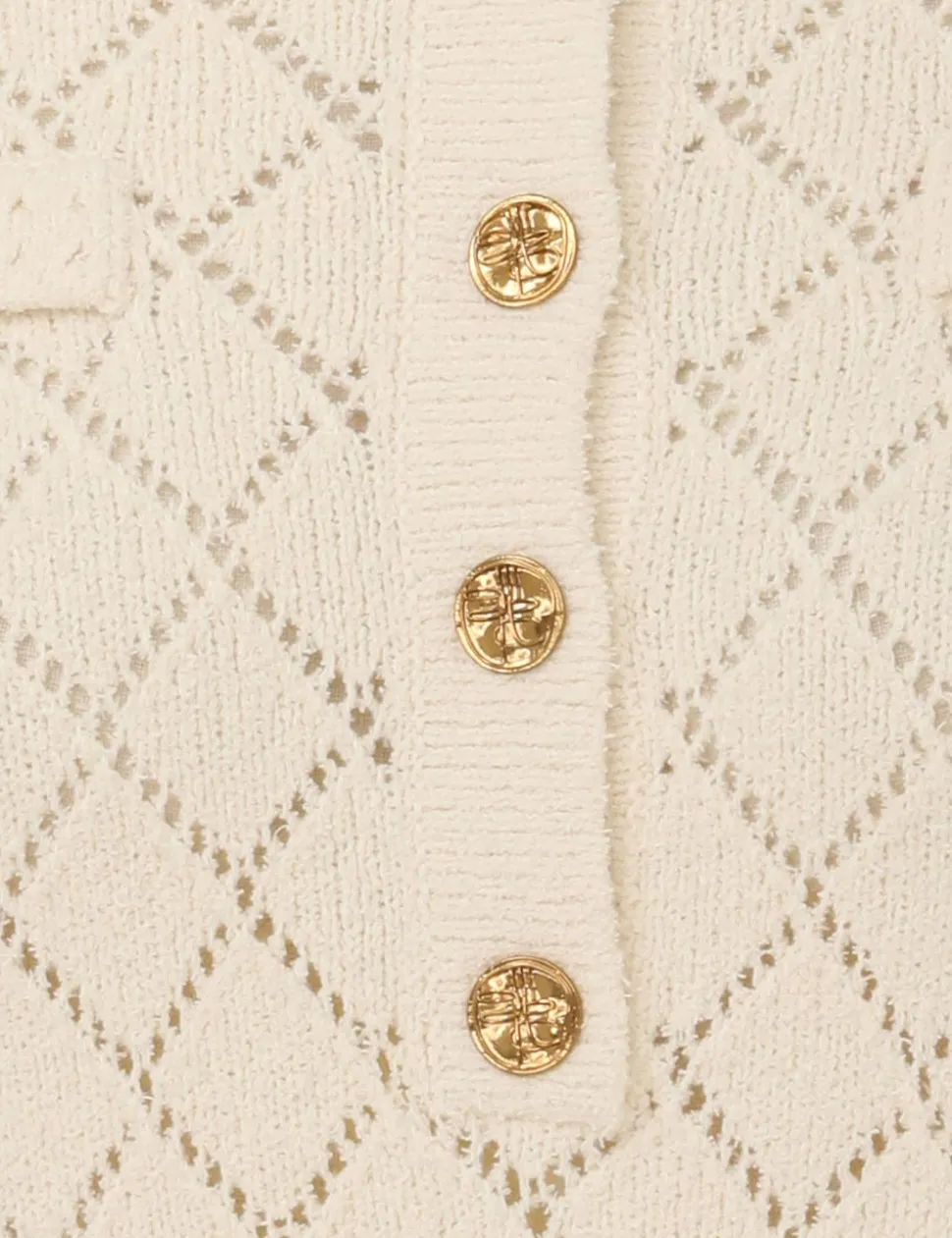 Matchmaker Pointelle Polo Top