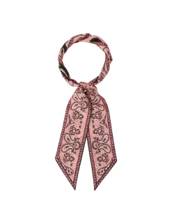 Printed Silk Ribbon Scarf