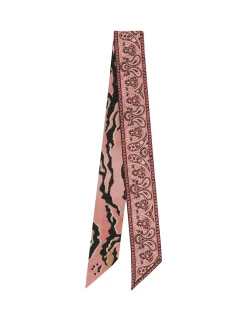Printed Silk Ribbon Scarf