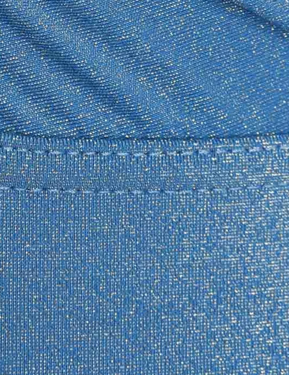 Raie Lurex Ruched Halter 1Pc