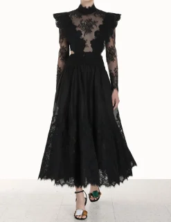 Sensory Lace Yoke Gown