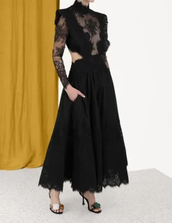 Sensory Lace Yoke Gown