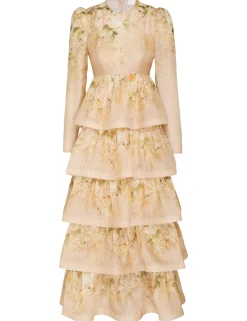 Sensory Tiered Midi Dress