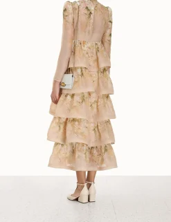 Sensory Tiered Midi Dress