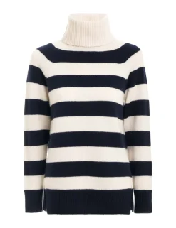 Striped Roll Neck Sweater